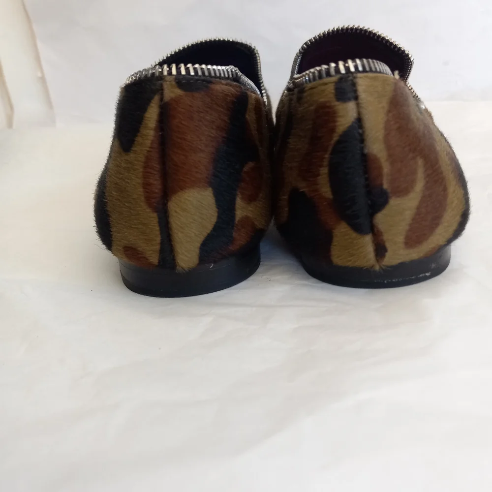 VERONICA BEARD Camo calf hair womens Loafers size 9.5 - Picture 11 of 12